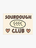 'Sourdough Club' Poster in Braun