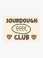 'Sourdough Club' Poster in Braun