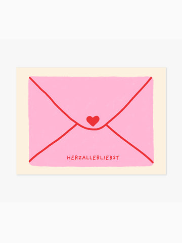 Herzallerliebst Brief Poster