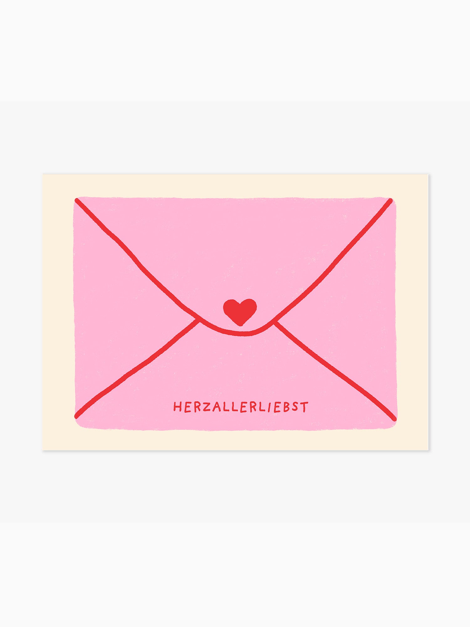 Herzallerliebst Brief Poster