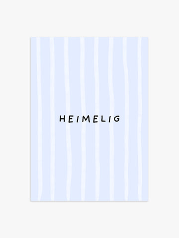 Heimelig Poster in Babyblau