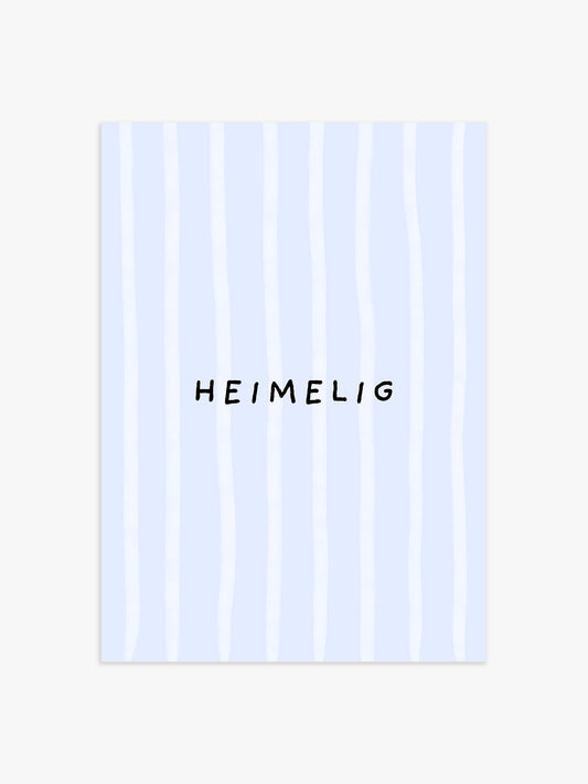 Heimelig Poster in Babyblau
