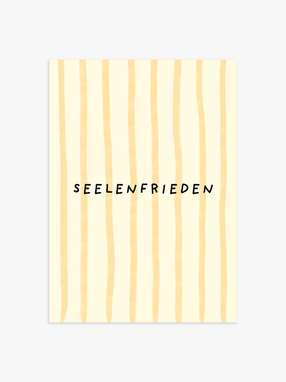 Seelenfrieden Poster in Gelb - 70x100 cm