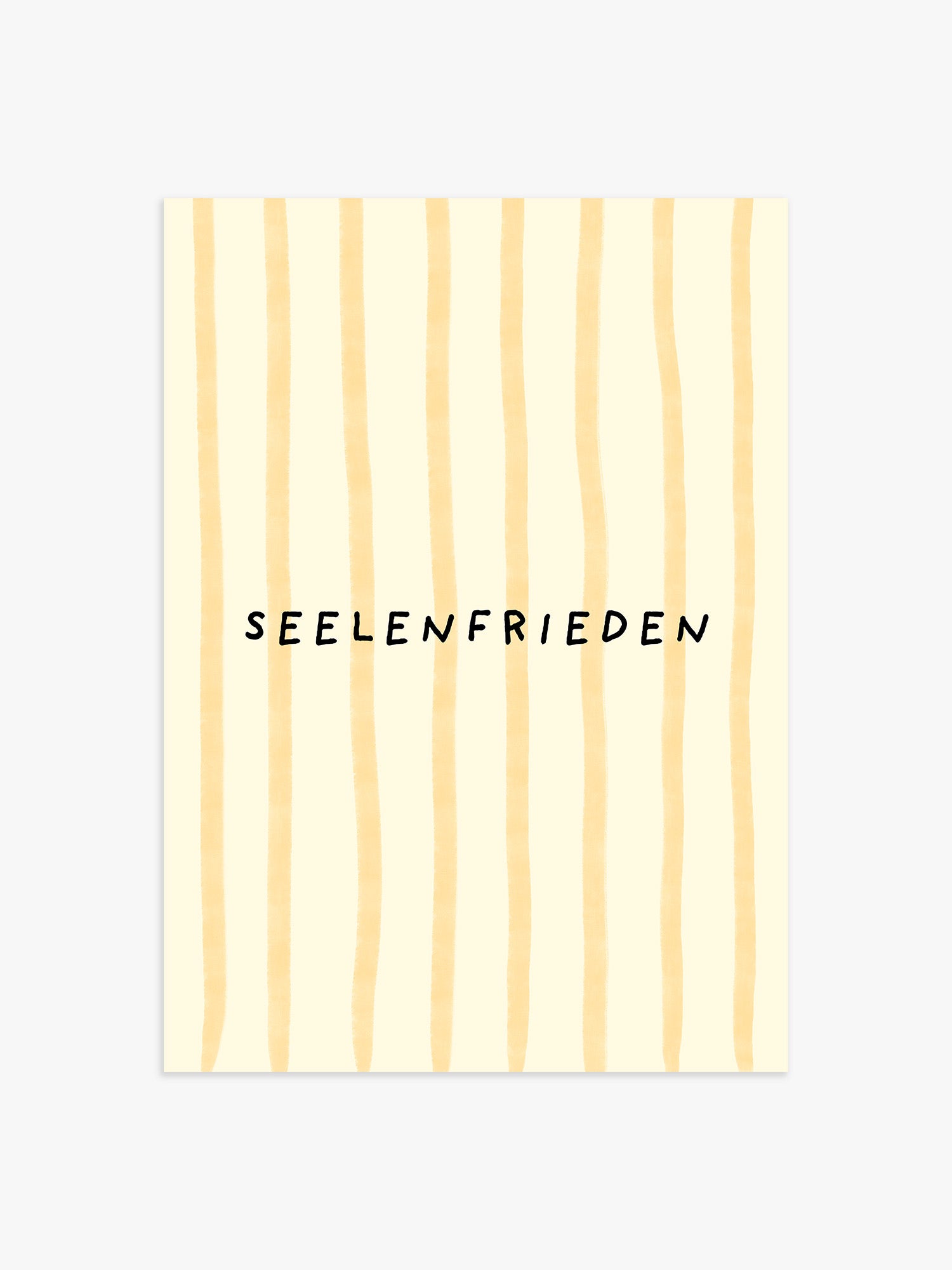 Seelenfrieden Poster in Gelb