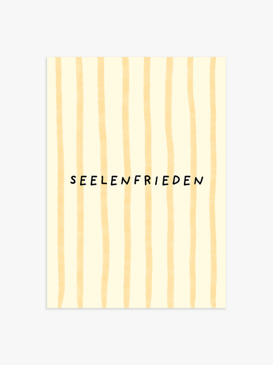 Seelenfrieden Poster in Gelb