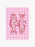 Fische Poster in Rosa-Rot