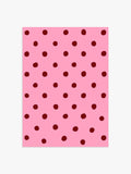 Punkte Poster rosa-rot