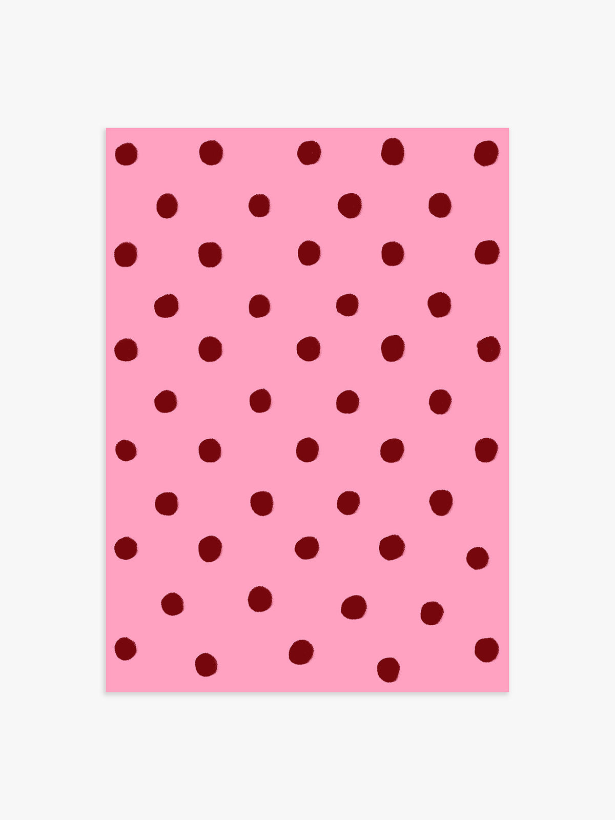Punkte Poster rosa-rot - 40x50 cm