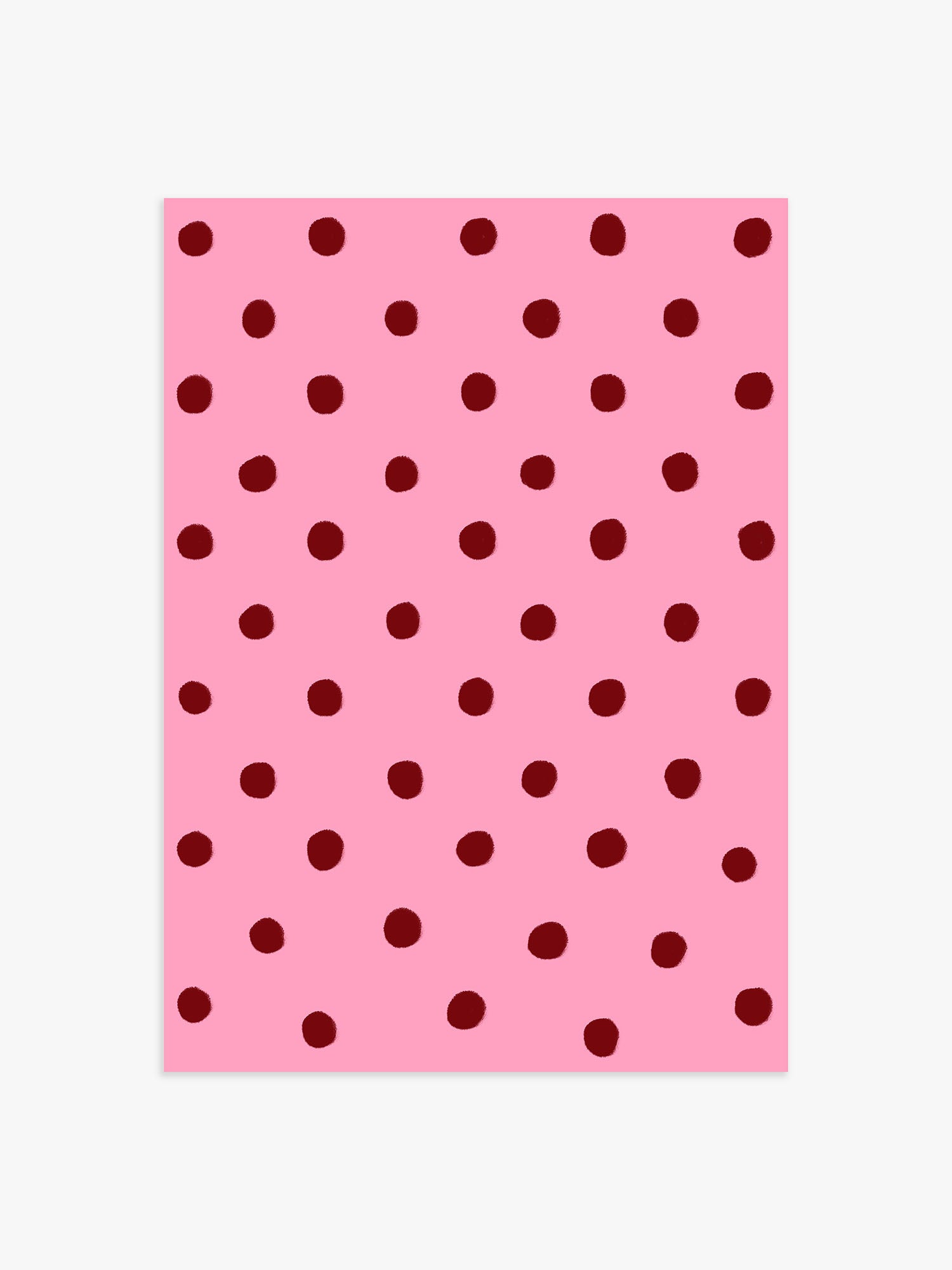 Punkte Poster rosa-rot
