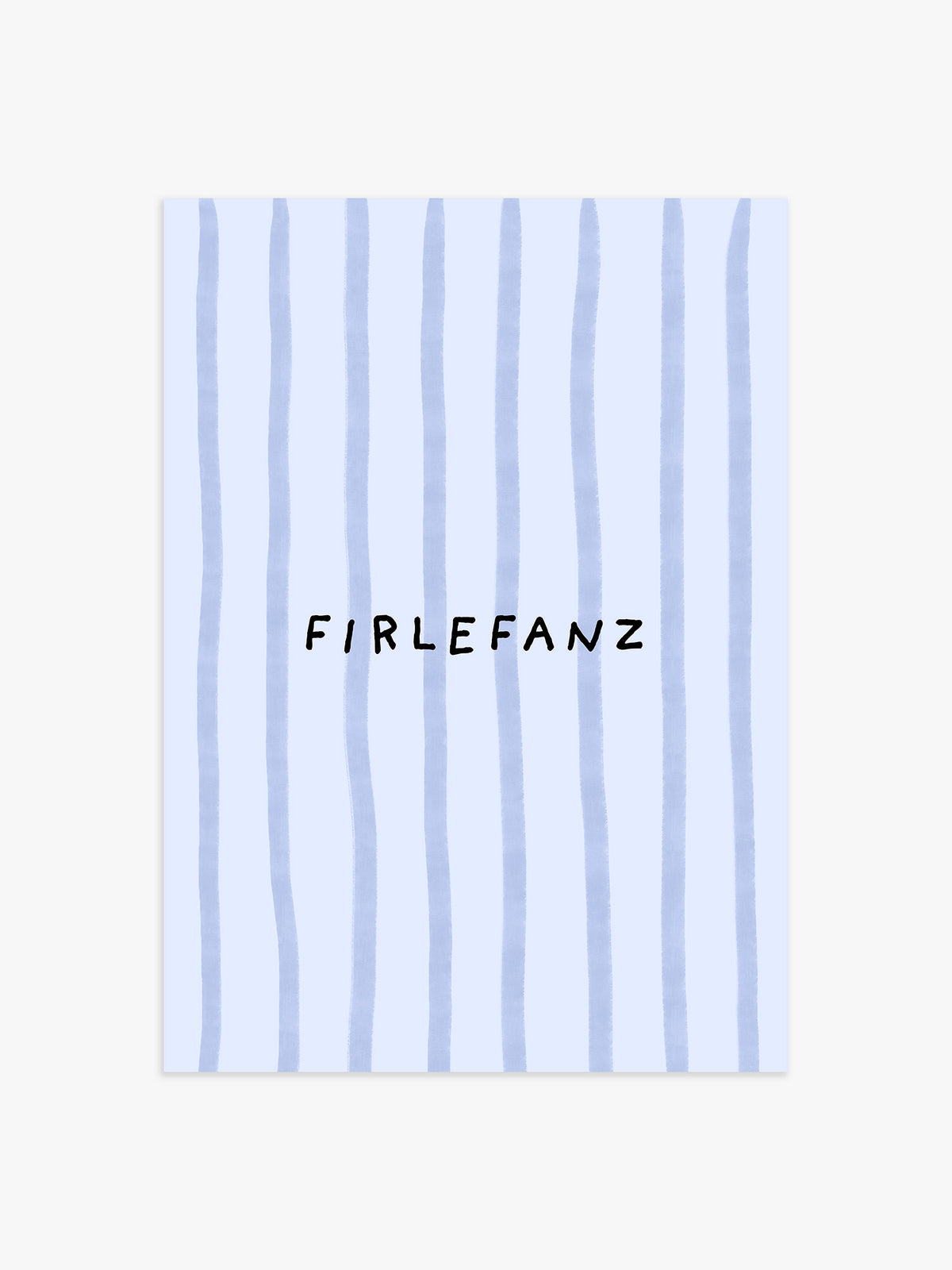 Firlefanz Poster in Blau - 30x40 cm