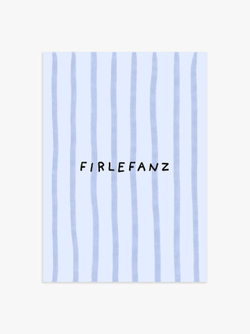 Firlefanz Poster in Blau