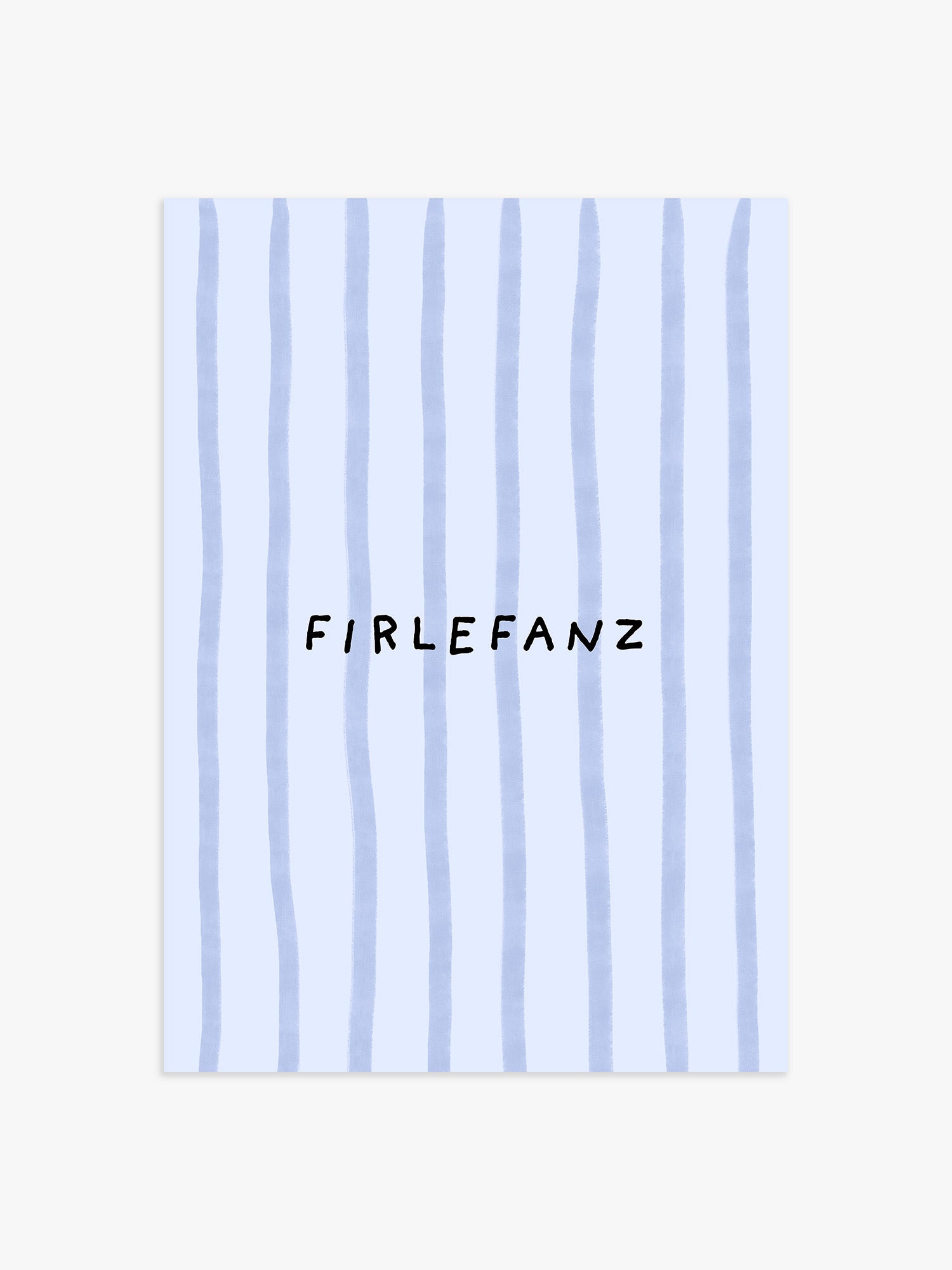 Firlefanz Poster in Blau