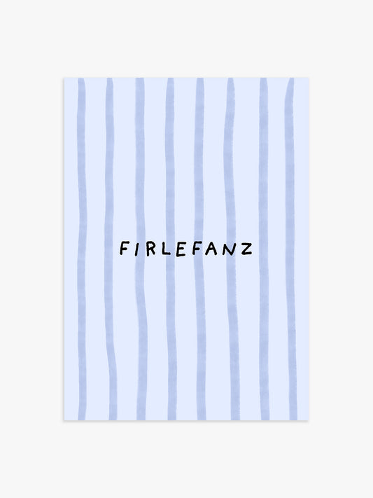 Firlefanz Poster in Blau