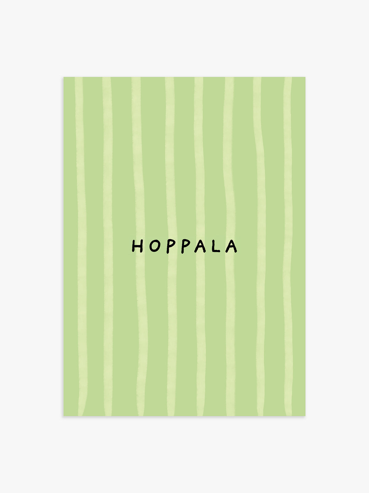 Hoppala Poster in Grün-Gelb - 40x50 cm