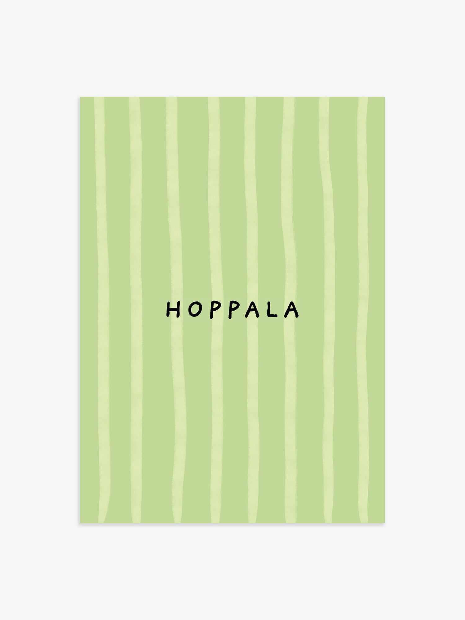 Hoppala Poster in Grün-Gelb