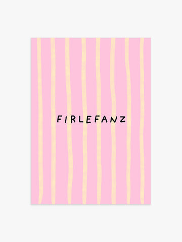 Firlefanz Poster in Rosa-Gelb