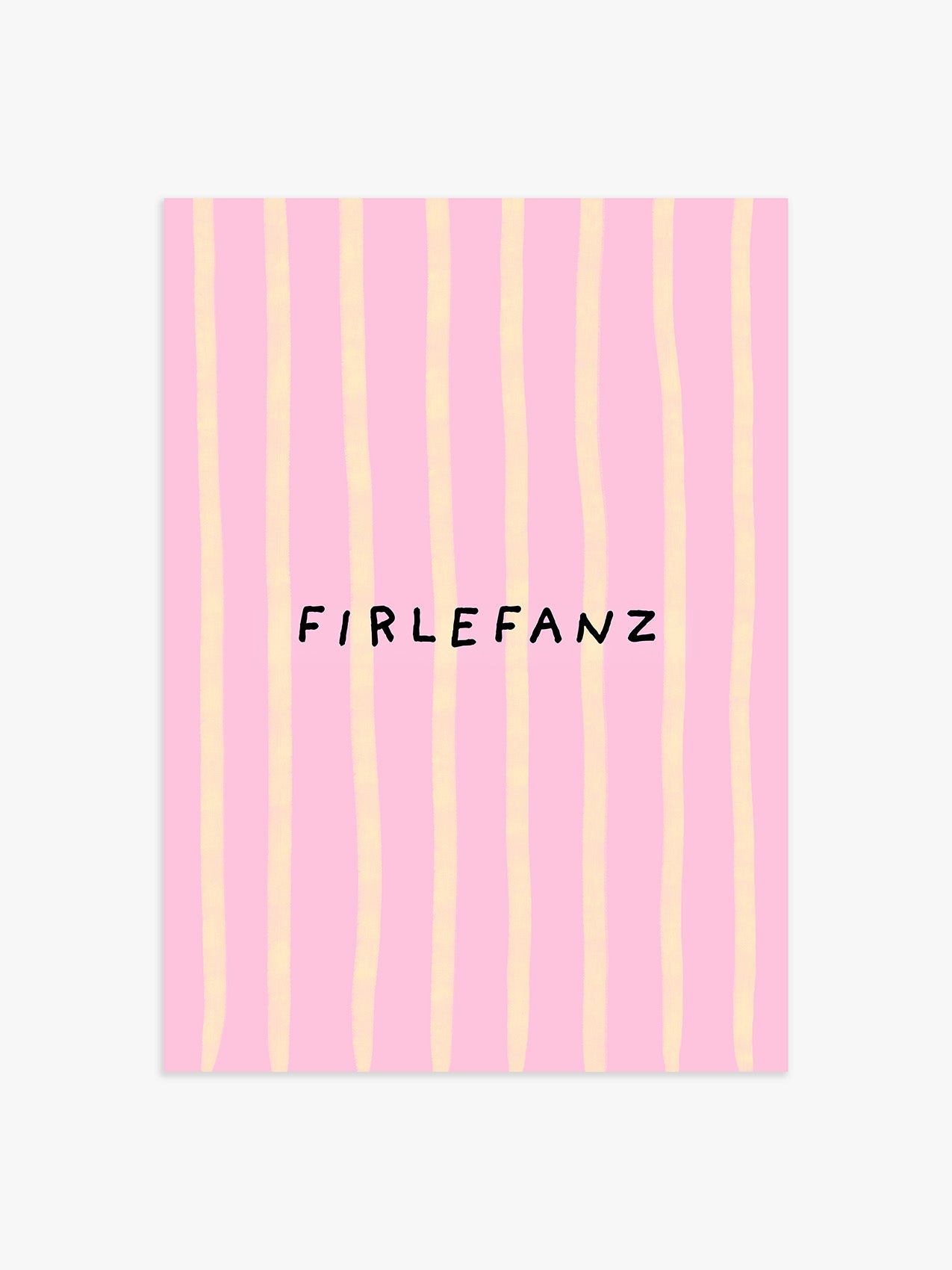 Firlefanz Poster in Rosa-Gelb