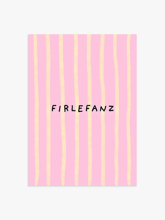 Firlefanz Poster in Rosa-Gelb