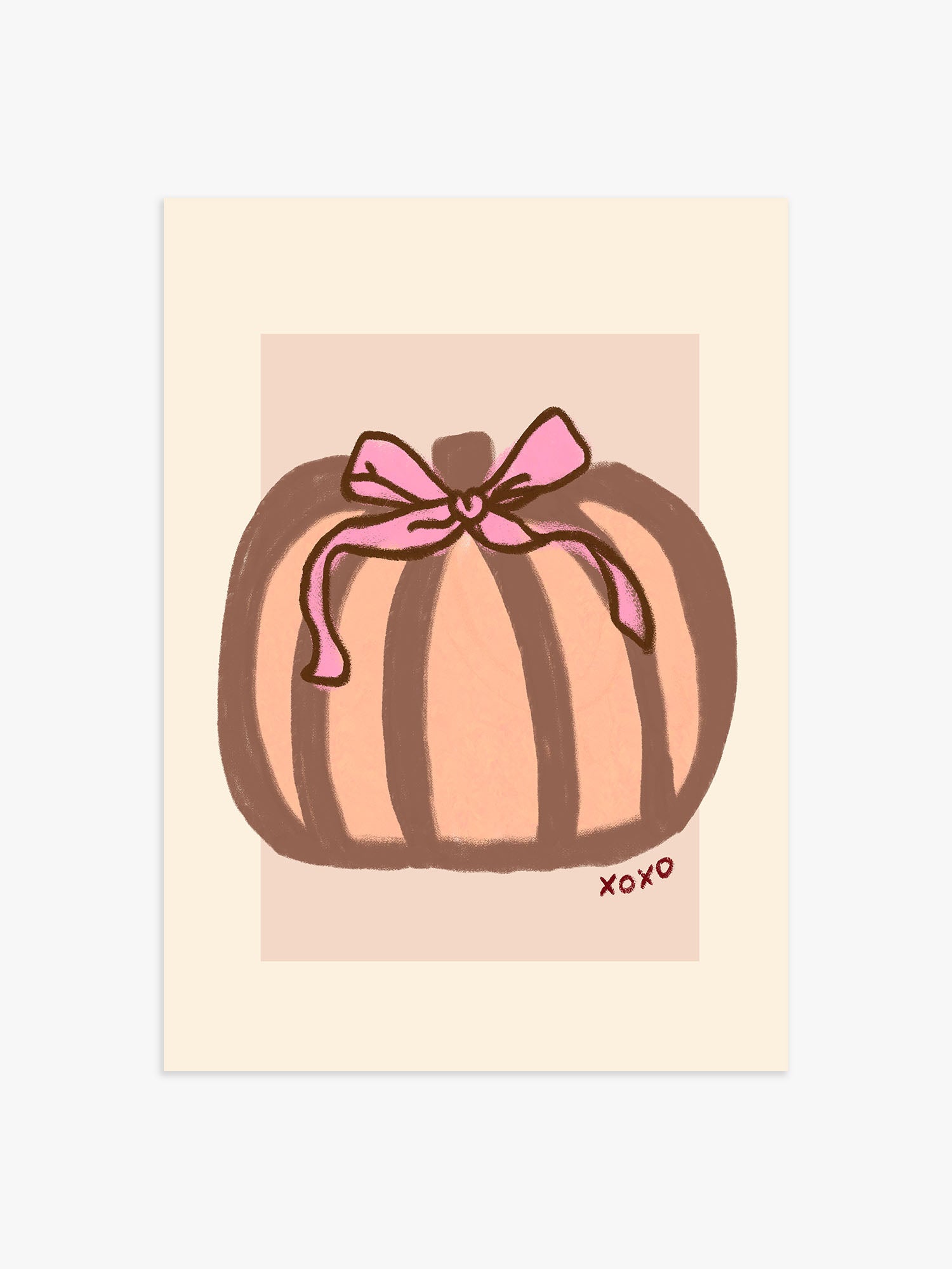 'Xoxo' Kürbis Poster