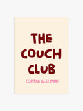 'The Couch Club' Poster Bordeaux-Rosa