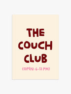 'The Couch Club' Poster Bordeaux-Rosa