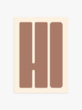 Hi Poster braun-beige