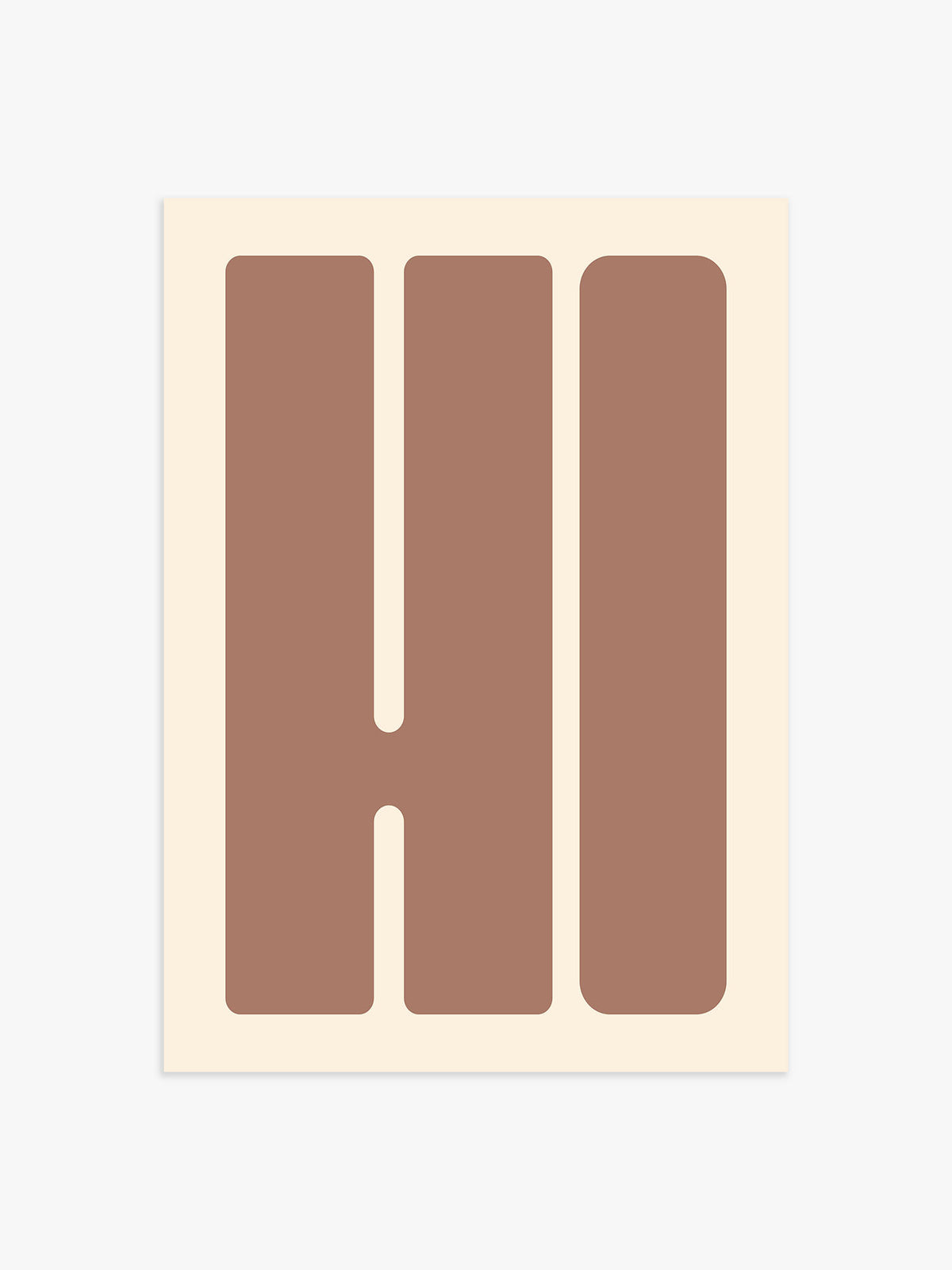 Hi Poster braun-beige - 50x70 cm