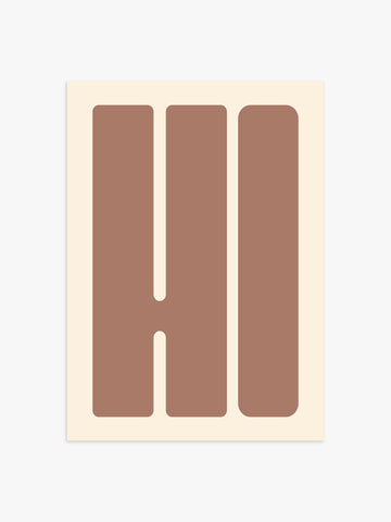 Hi Poster braun-beige