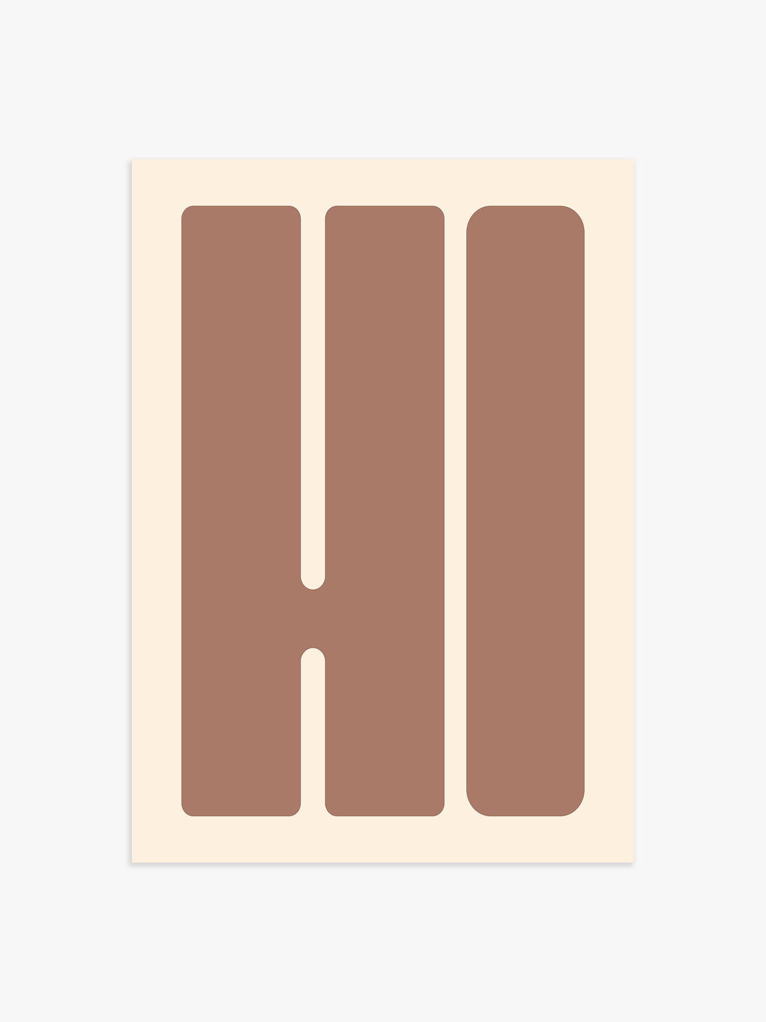 Hi Poster braun-beige