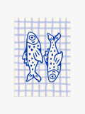 Fische Poster in Blau