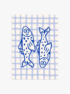 Fische Poster in Blau