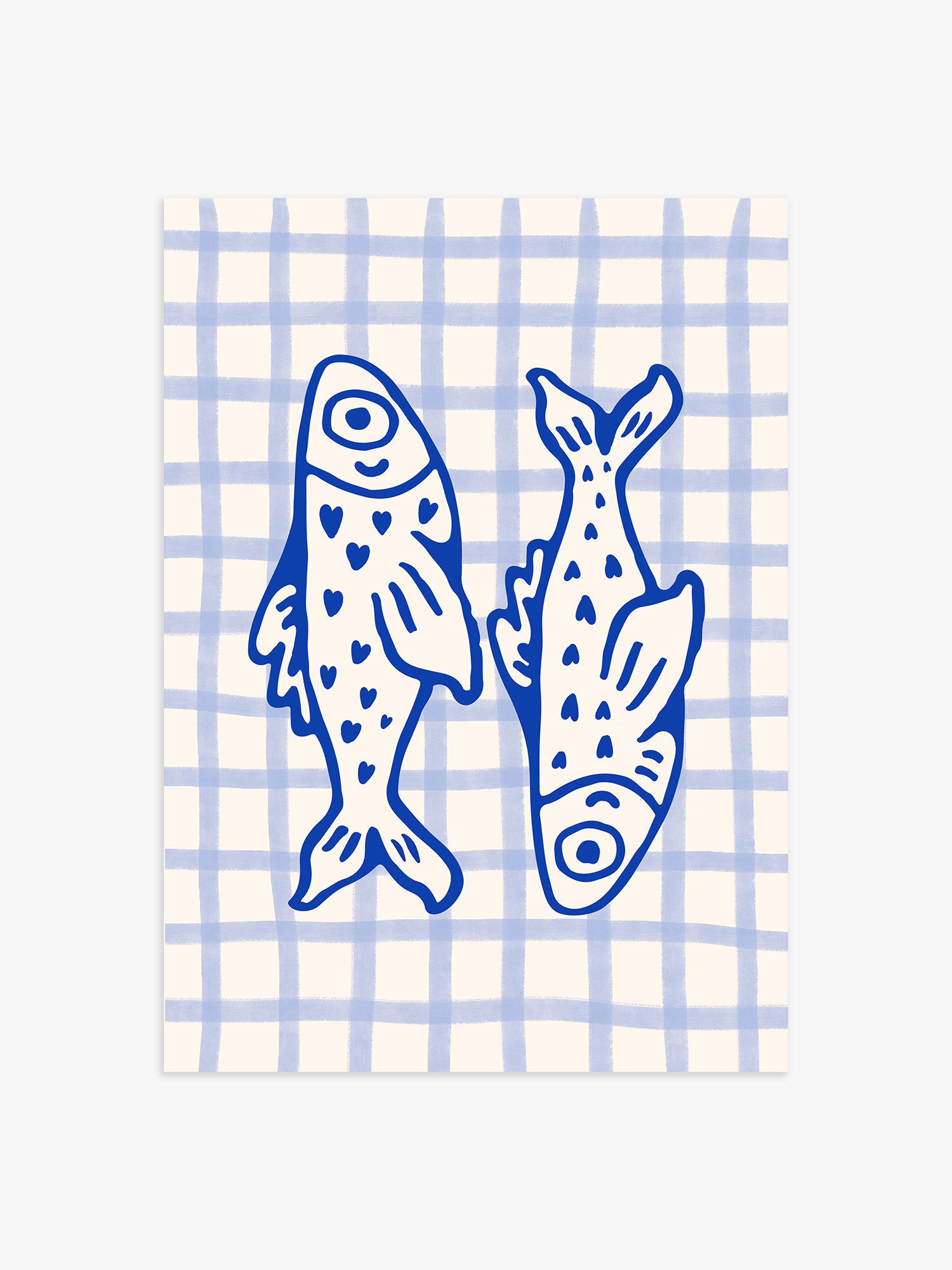 Fische Poster in Blau
