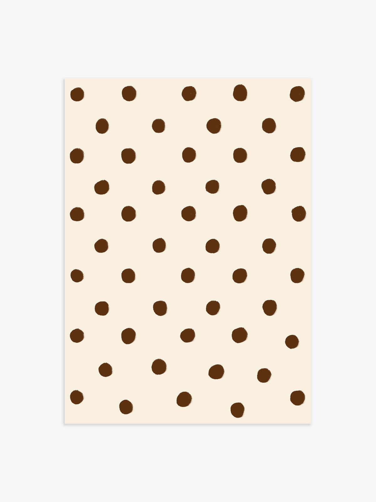 Punkte Poster braun - 21x30 cm