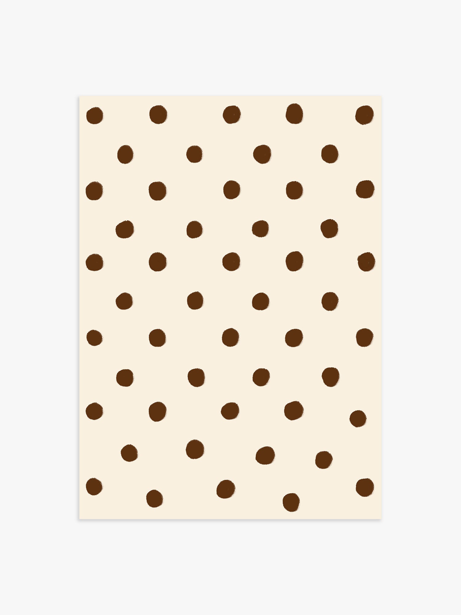 Punkte Poster braun
