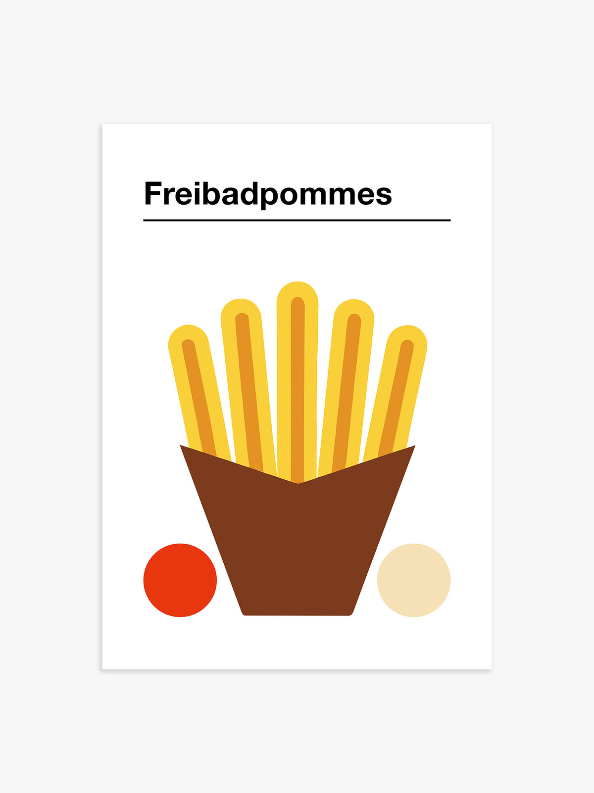 Freibadpommes Poster - 40x50 cm