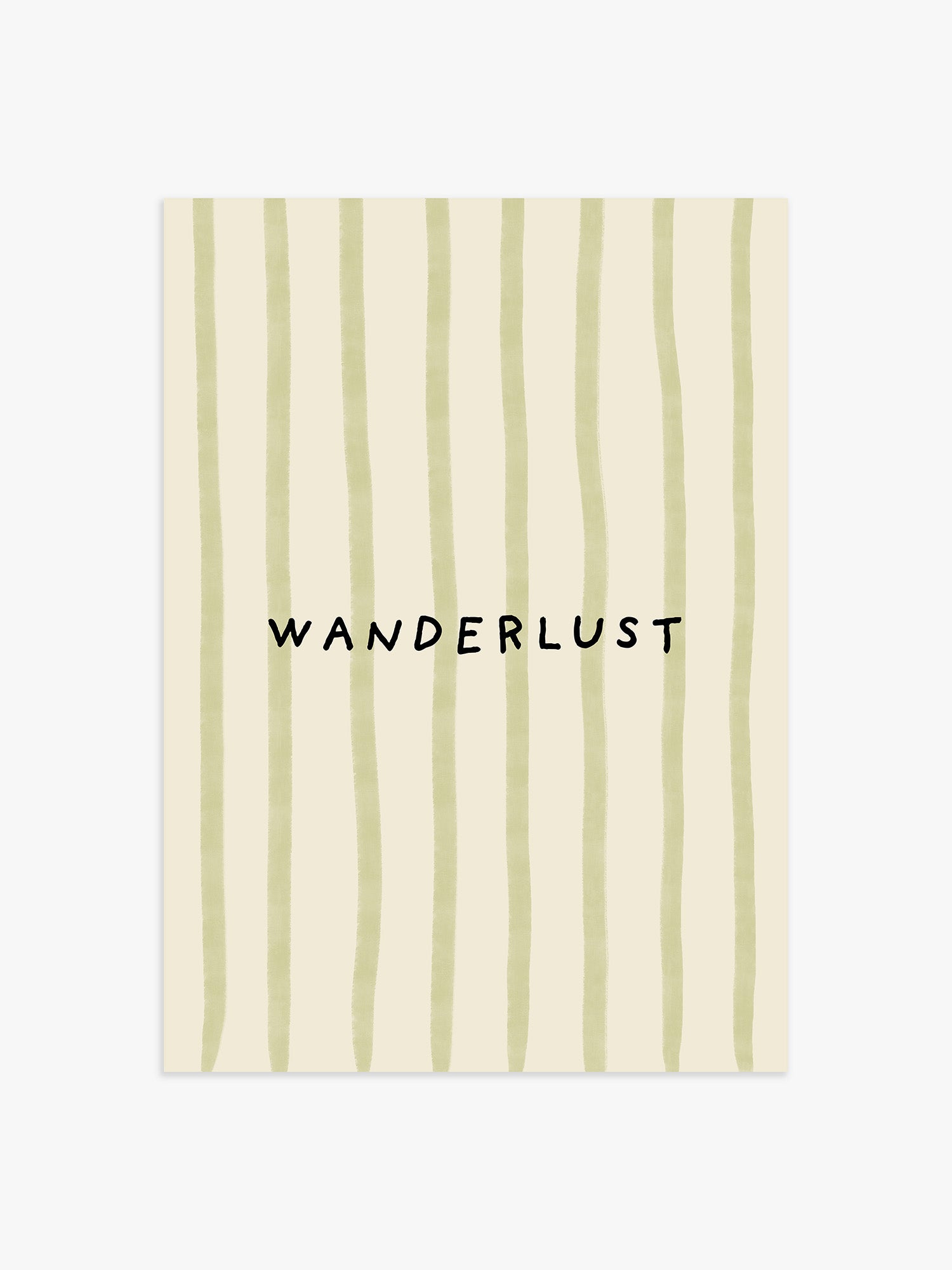 Wanderlust Poster in Grün