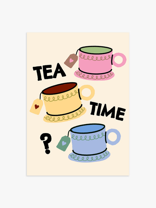 'Tea time?' Küchen Poster