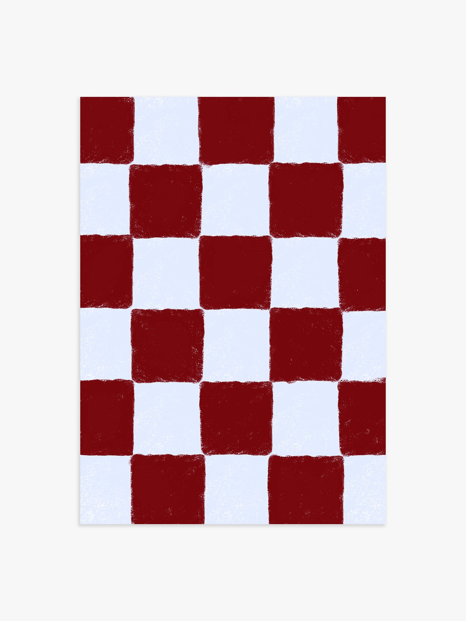 Karo Poster brudoaux-babyblau
