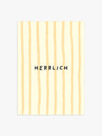 Herrlich Poster in Gelb-Gestreift