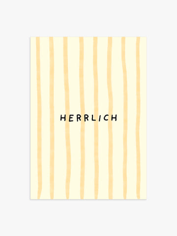 Herrlich Poster in Gelb-Gestreift