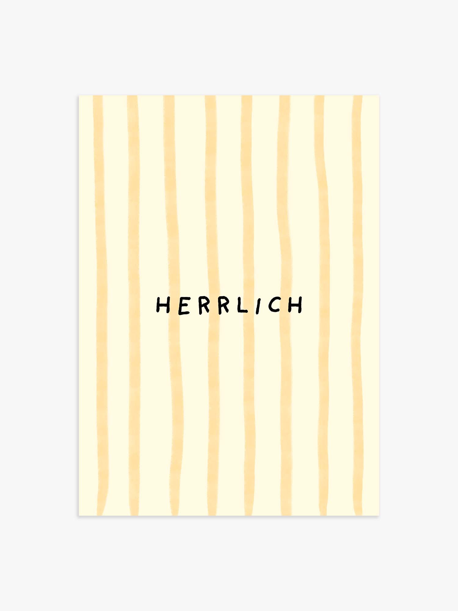Herrlich Poster in Gelb-Gestreift