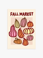 'Fall Market' Kürbis Poster