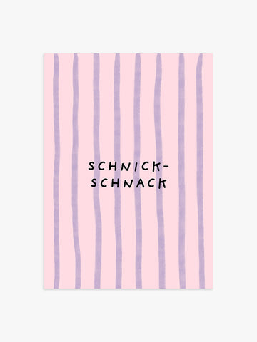 Schnick-Schnack Poster in Rosa-Lila