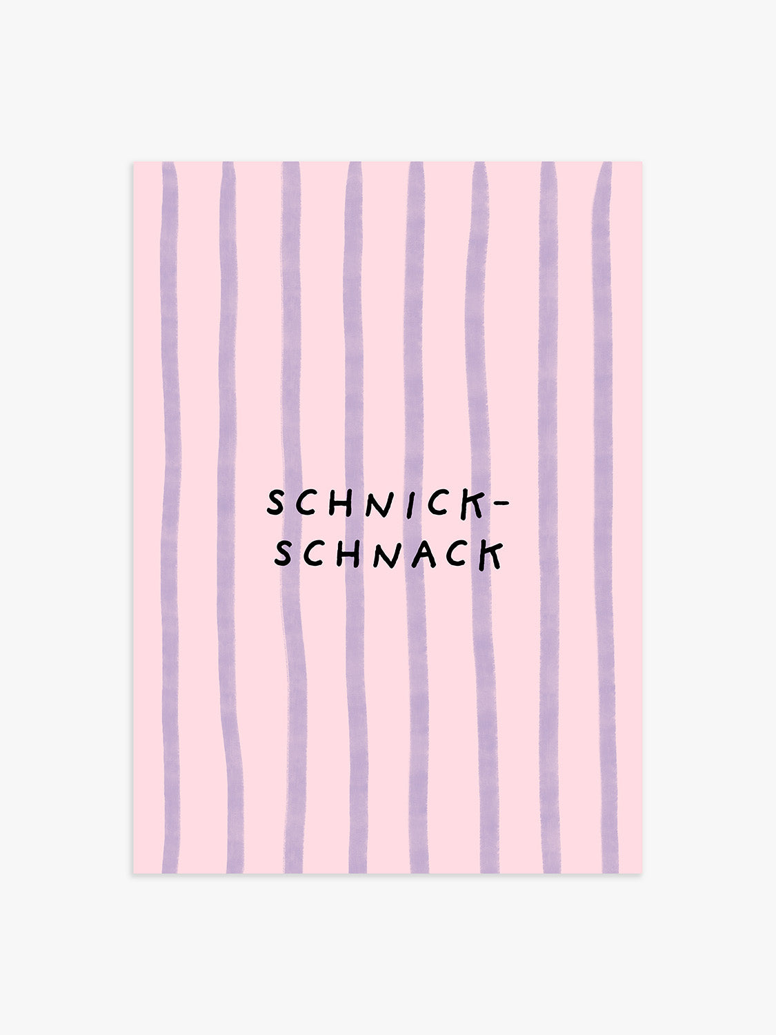 Schnick-Schnack Poster in Rosa-Lila