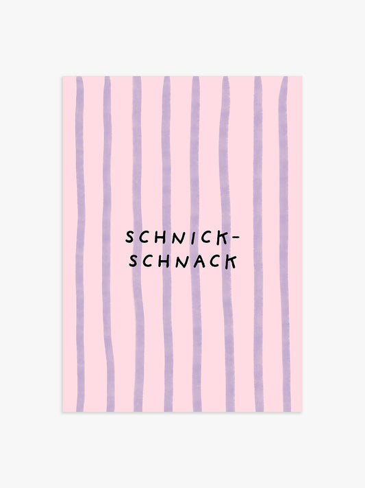 Schnick-Schnack Poster in Rosa-Lila