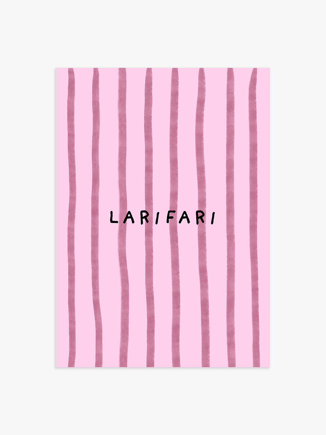Larifari Poster in Rosa-Beerig