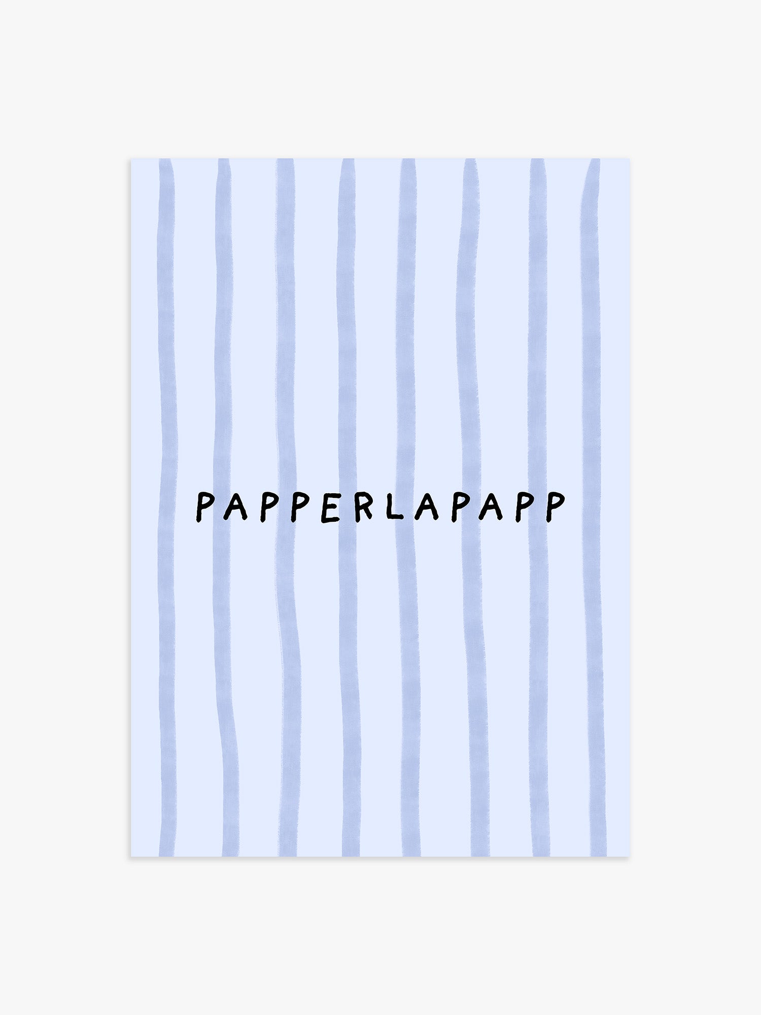 Papperlapapp Poster in Blau