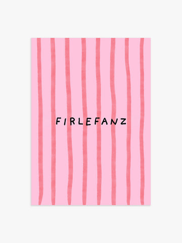 Firlefanz Poster in Rosa-Rot