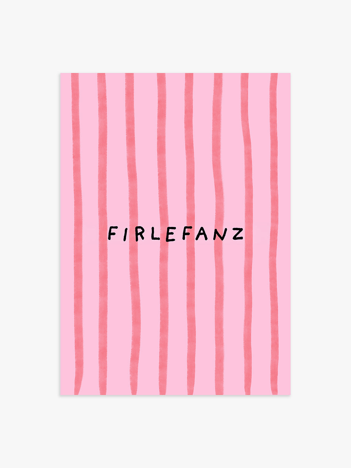 Firlefanz Poster in Rosa-Rot