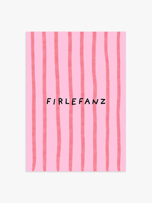Firlefanz Poster in Rosa-Rot